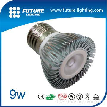 white color CE RoHS approval B22 9W led garden light  spotlight bulb